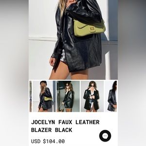 Princess Polly leather jacket